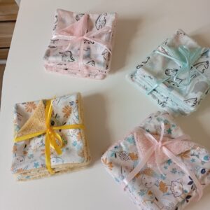 Lots lingettes pastels